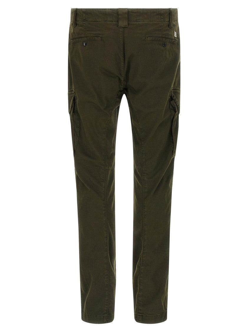 C.P. Company Garment-Dyed Stretch Cotton Satin Cargo Pants