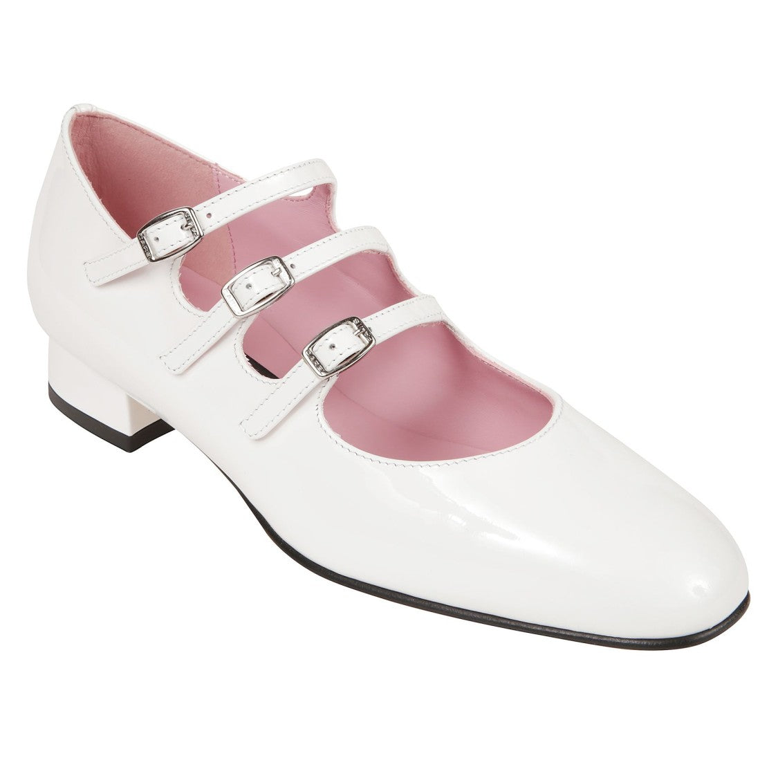 Carel Paris Glossy Patent Leather Low-Heeled Shoes