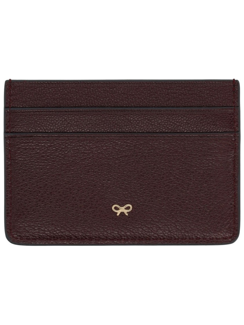 Anya Hindmarch Dark Brown Peeping Eyes Dual Tone Card Holder