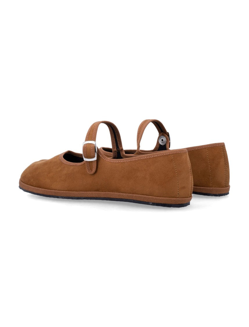 Drogheria Crivellini Papusse Soft Mary Jane Suede Effect Shoes