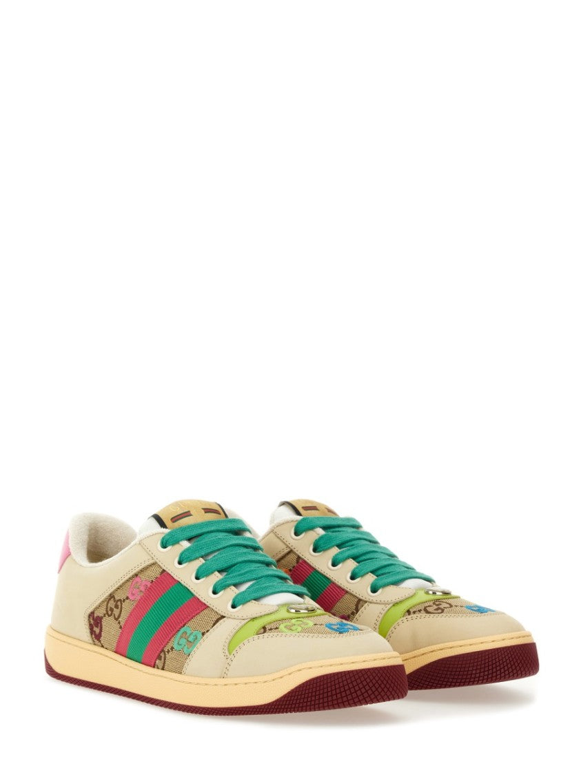 Gucci Screener Monogram Low-Top Sneakers