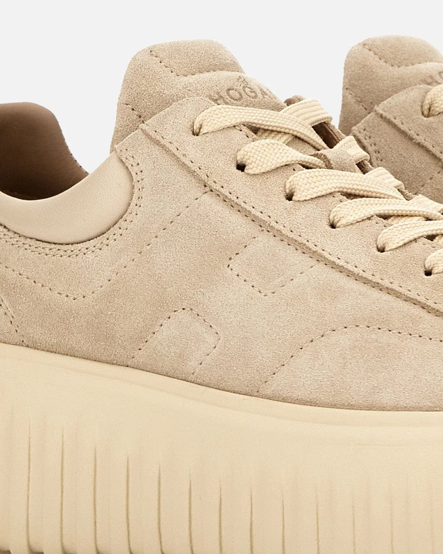 Hogan H-Stripes Beige Sneakers