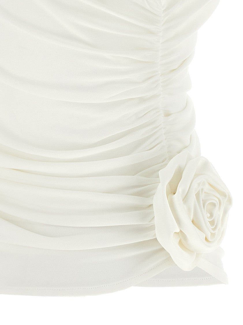 Magda Butrym One-Shoulder Top With 3D Floral Applications