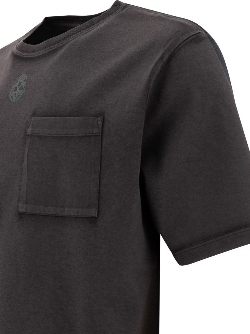 Alexander Mcqueen Black T-Shirt With Subtle Tonal Emblem