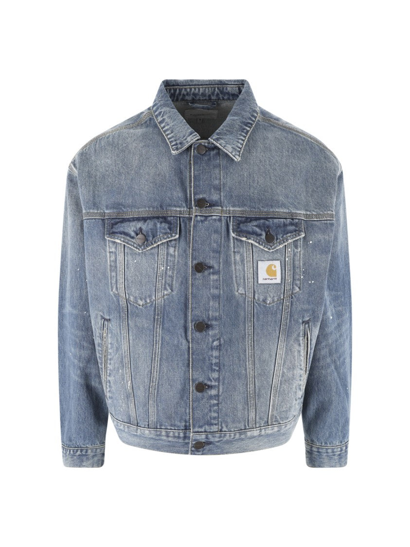 Carhartt Wip Blue Halston Cotton Denim Jacket