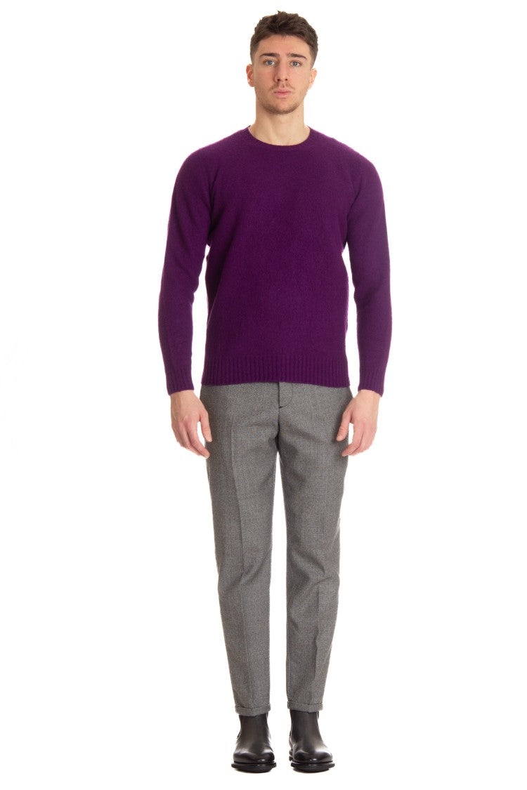 Drumohr Brushed Wool Crewneck Sweater
