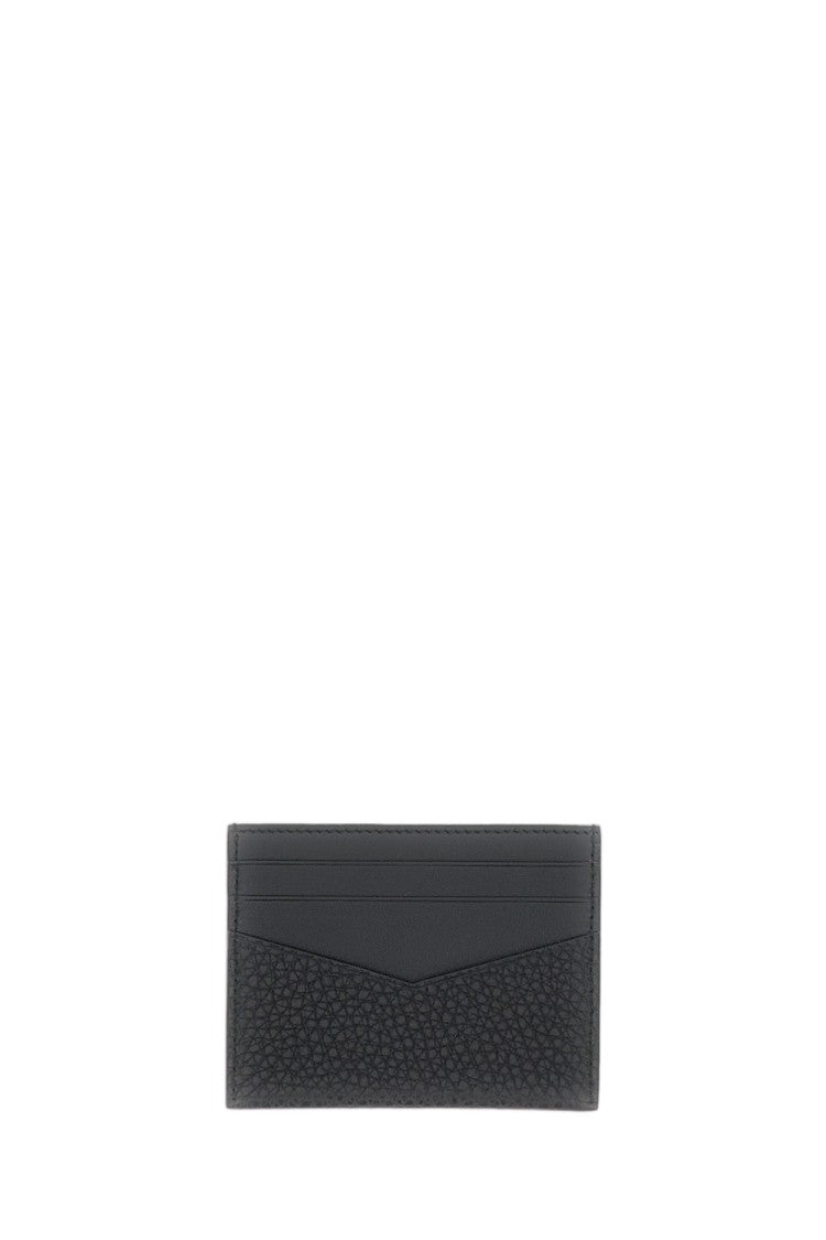 Givenchy Grained Calfskin Leather Cardholder With Embossed Signature