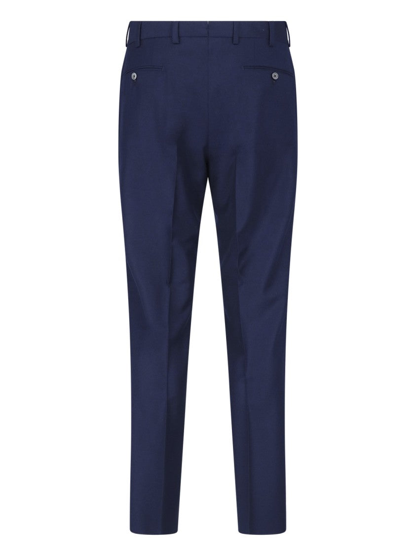 Tombolini Deep Blue Virgin Wool Double-Breasted Suit