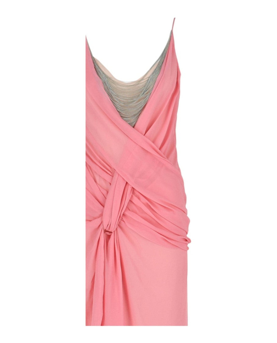 Givenchy Draped Chain Dress With Chains