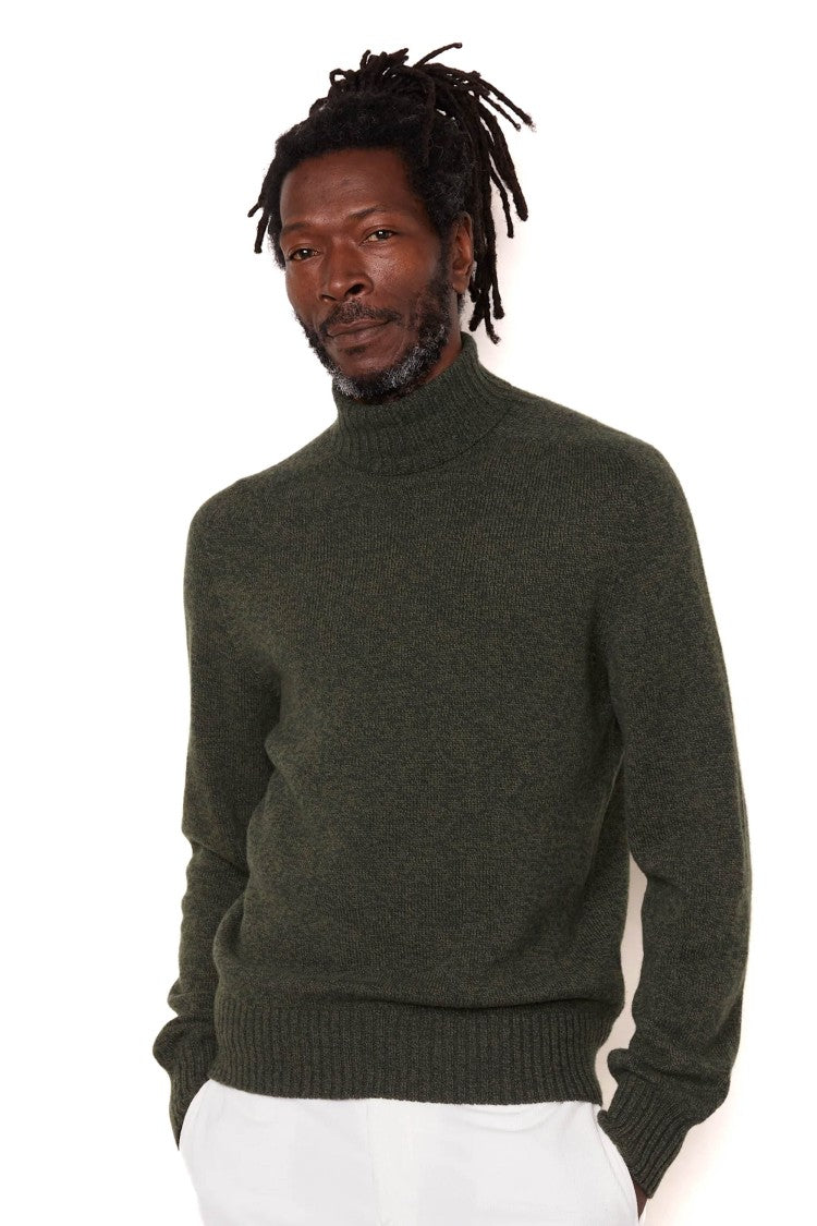 Officine Generale Italian Virgin Wool Turtleneck Sweater