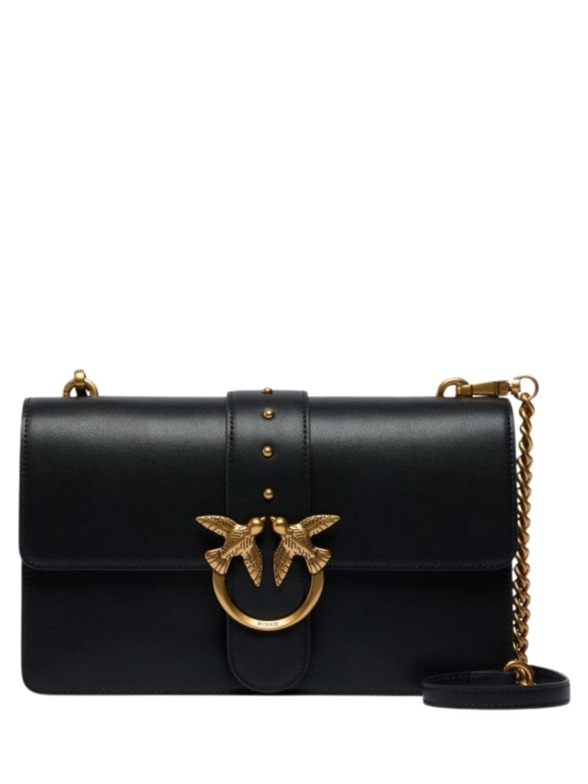 Pinko Love One Gold-Tone Shoulder Bag