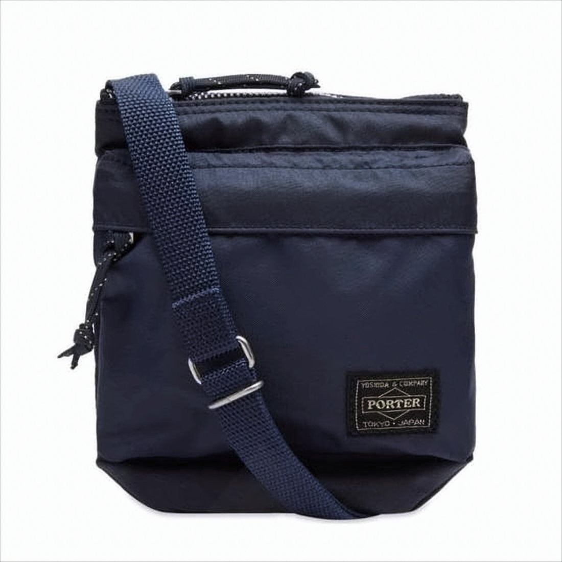 Porter Rectangular Crossbody Bag With Durable Fabric And Adjustable Strap