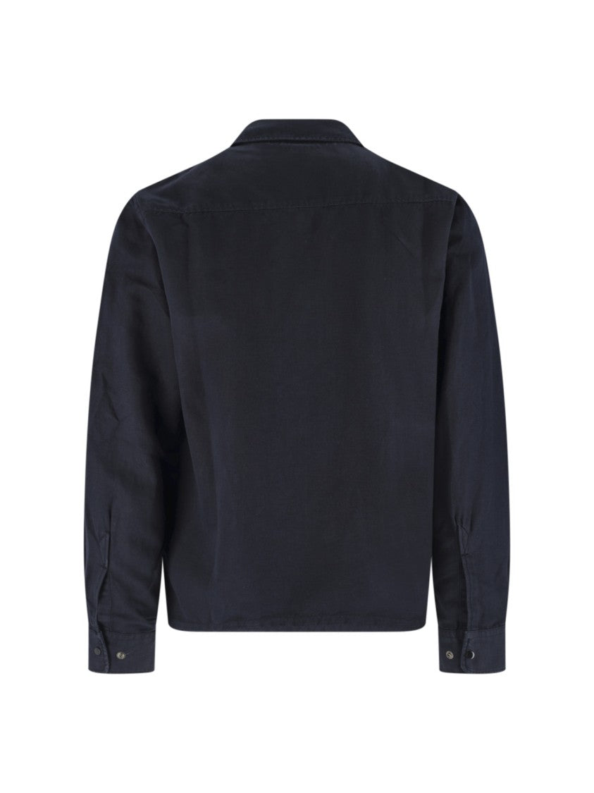 C.P. Company Blue Twill Classic Collar Lens Jacket