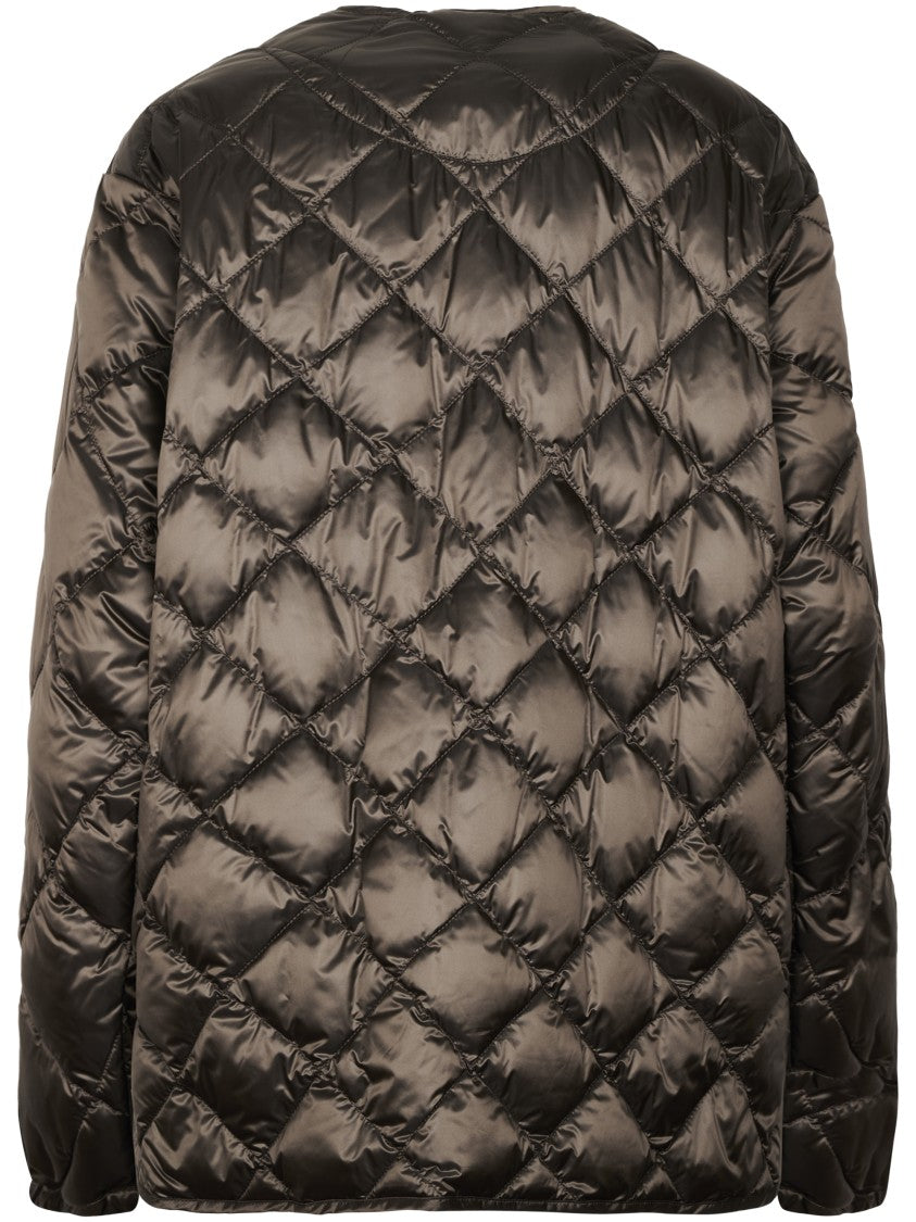 Max Mara Short Padded Jacket With Diamond Quilting