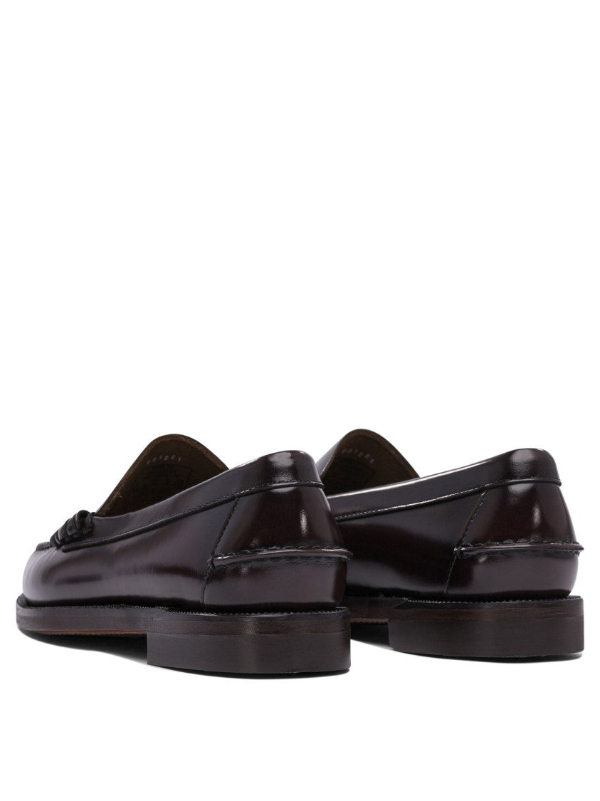 Sebago Brown Leather Moccasin Loafers