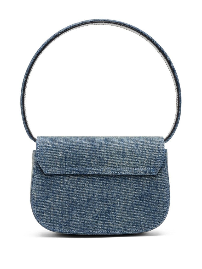 Diesel Structured Denim Silk And Nylon Bag