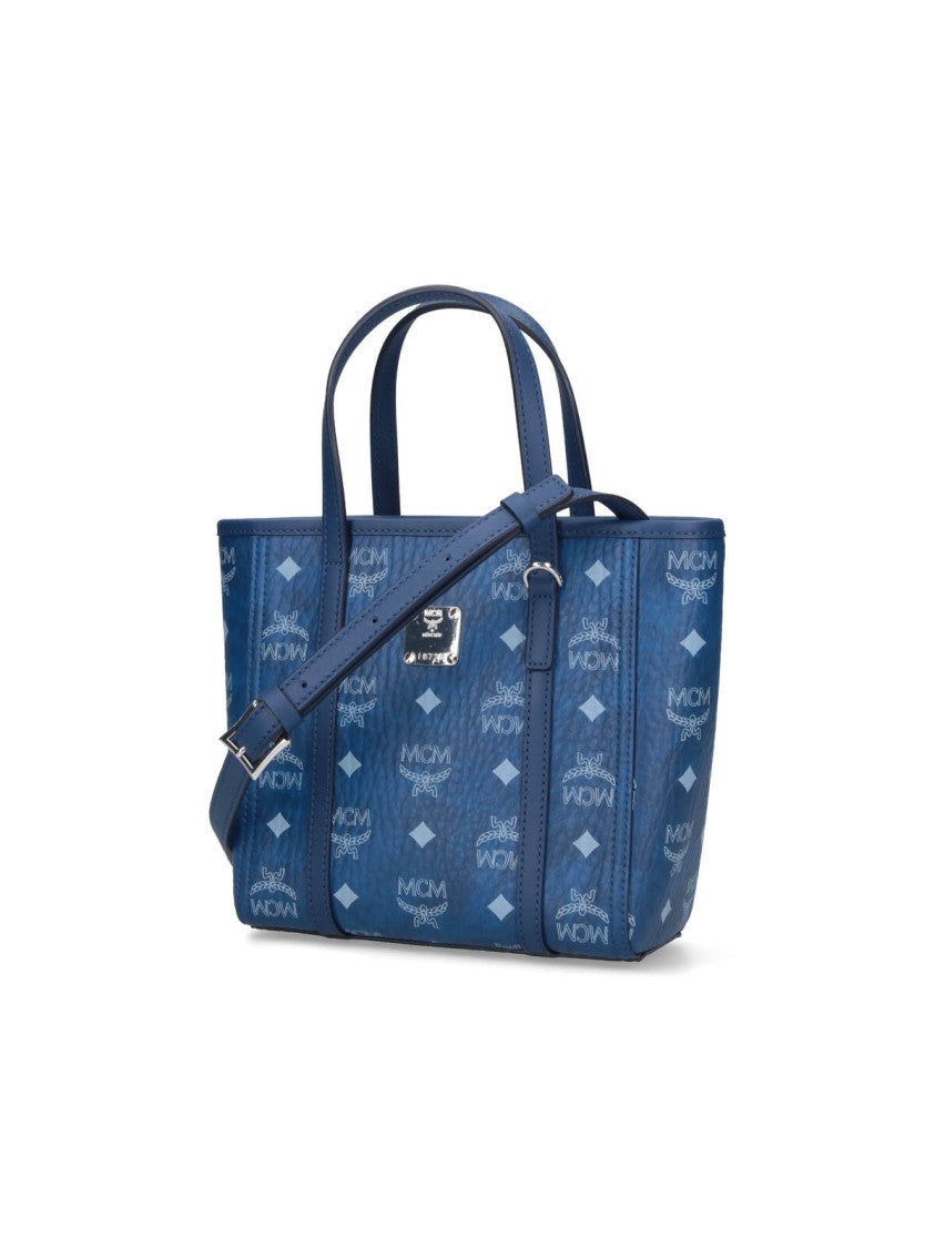 Mcm Small "Toni Shopper" Tote Bag – Blue