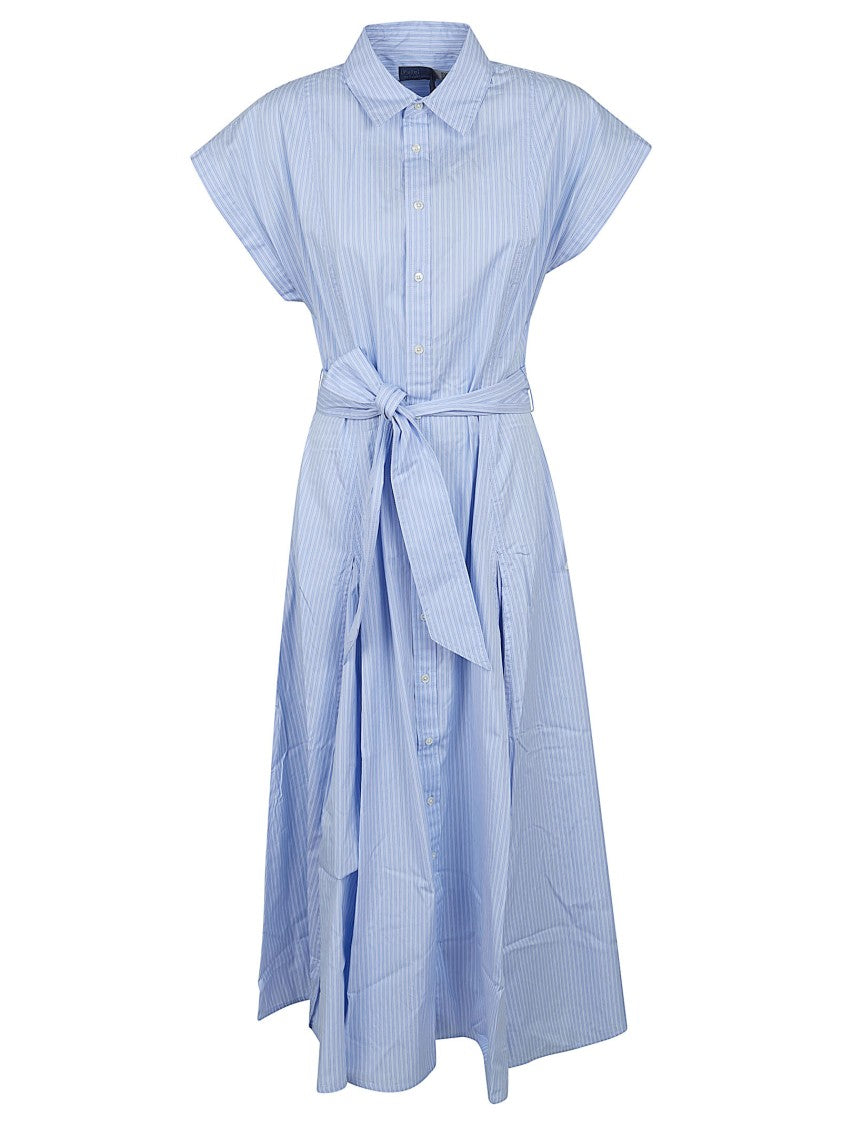 Polo Ralph Lauren Midi Dress With Classic Shirt Collar