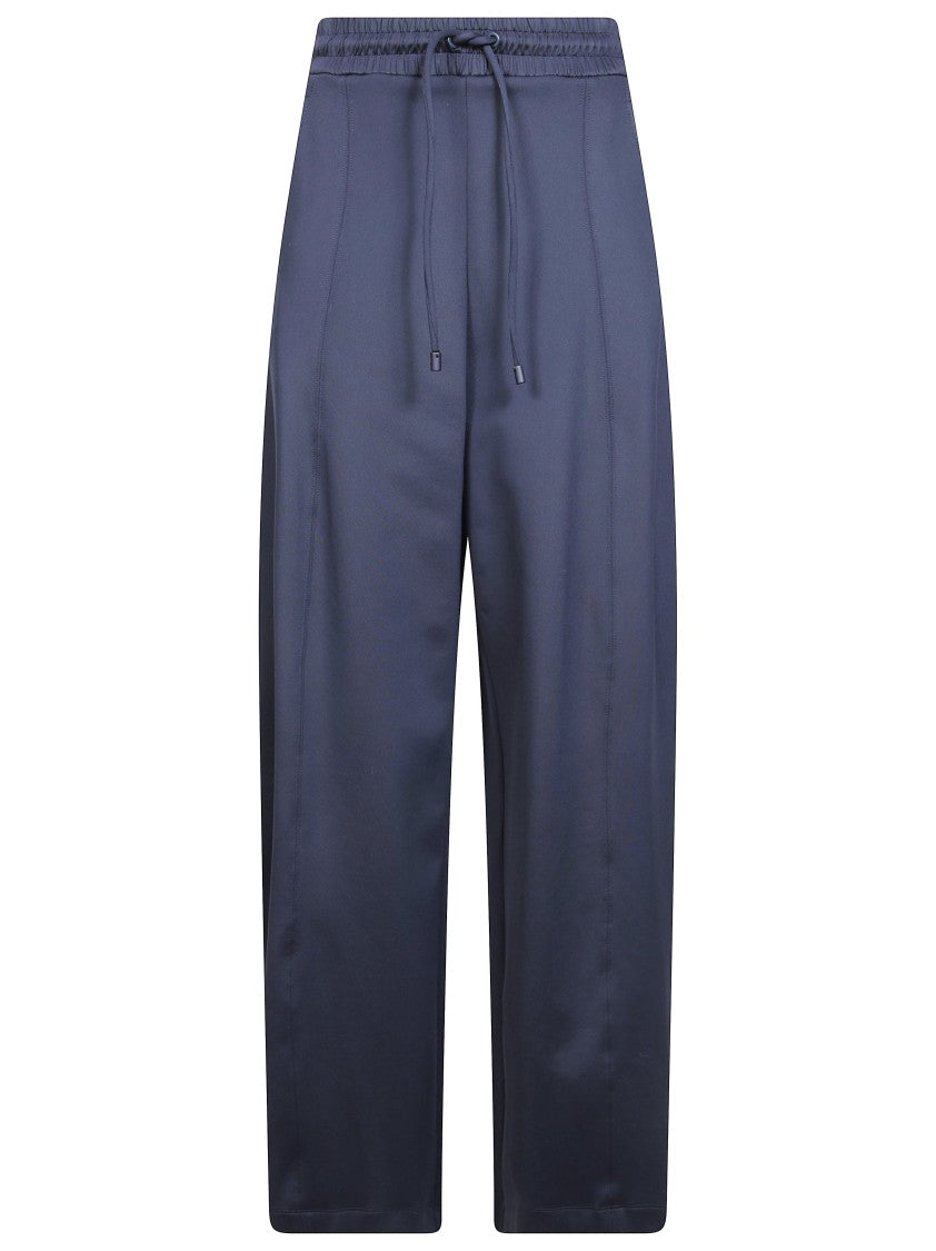Max Mara Mxmolmo Wide-Leg Elastic Waist Jersey Pants