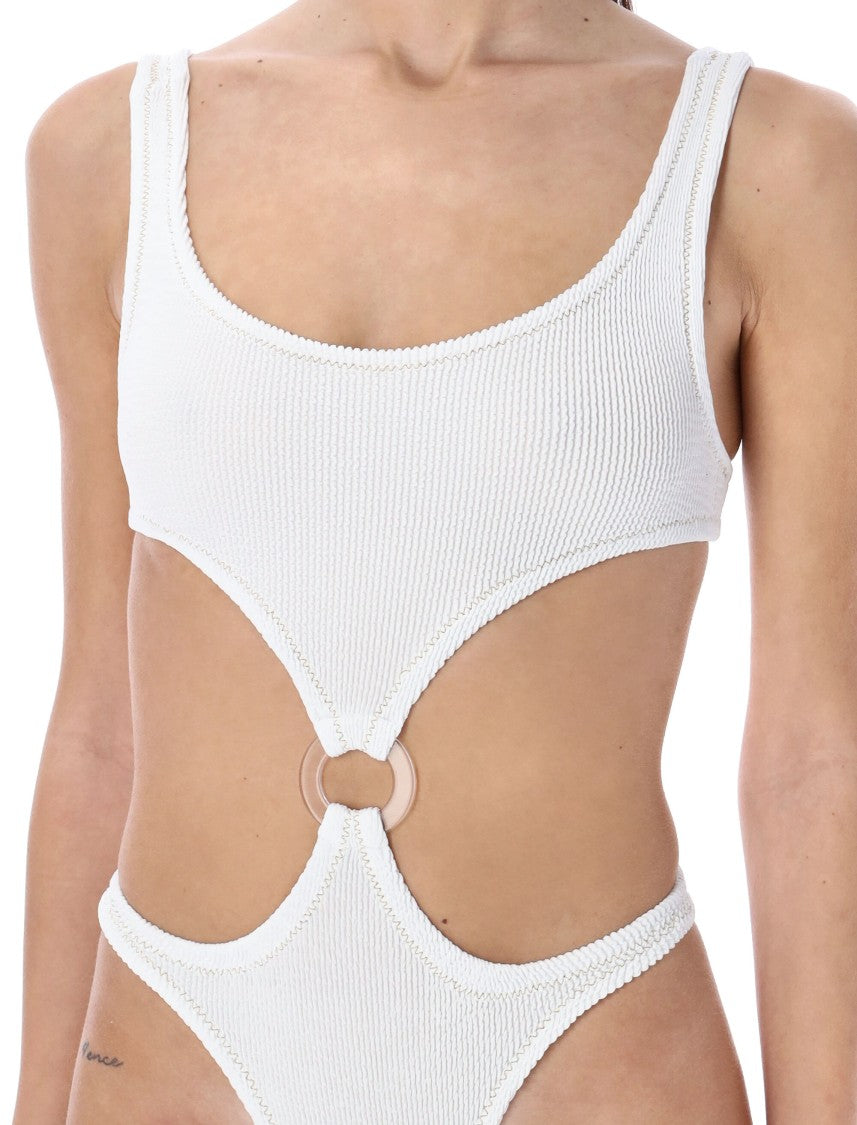 Reina Olga Augusta Crinkle Stitching One Piece