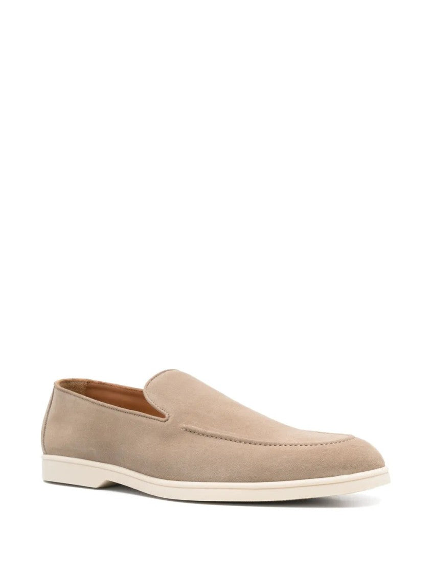 Doucal's Almond Toe Suede Loafers