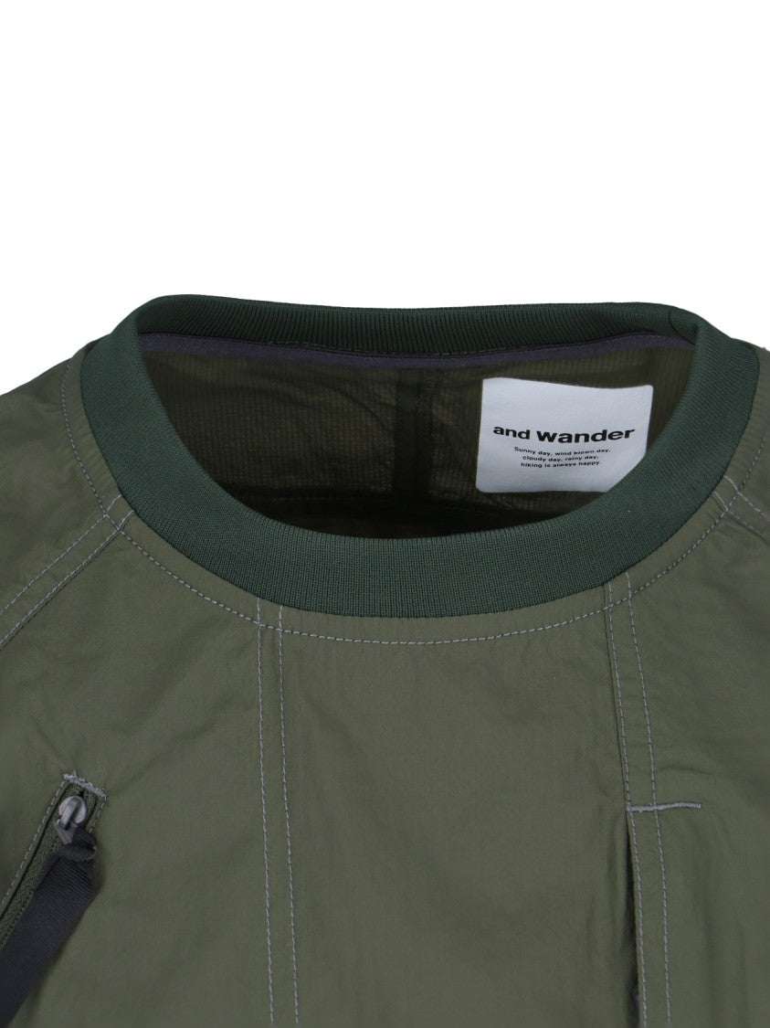 And Wander Pullover' Nylon T-Shirt – Green