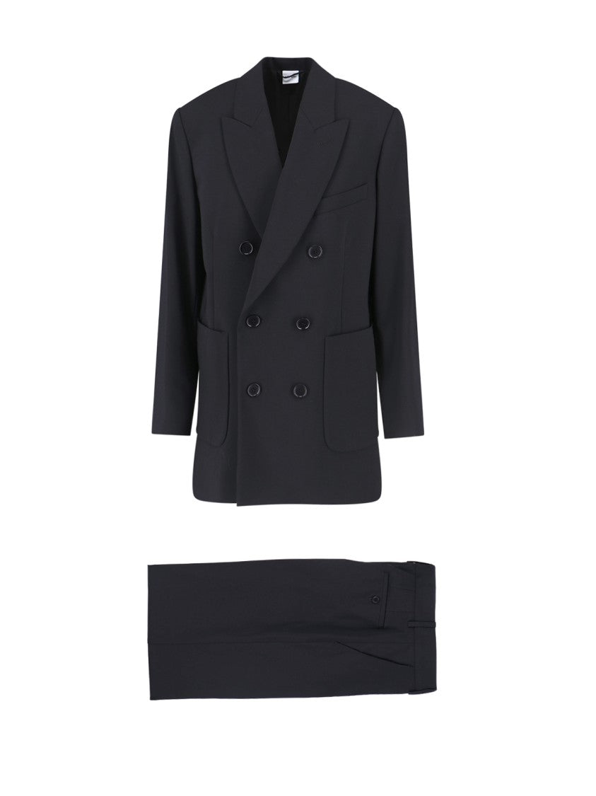 Aspesi Double-Breasted Suit – Black