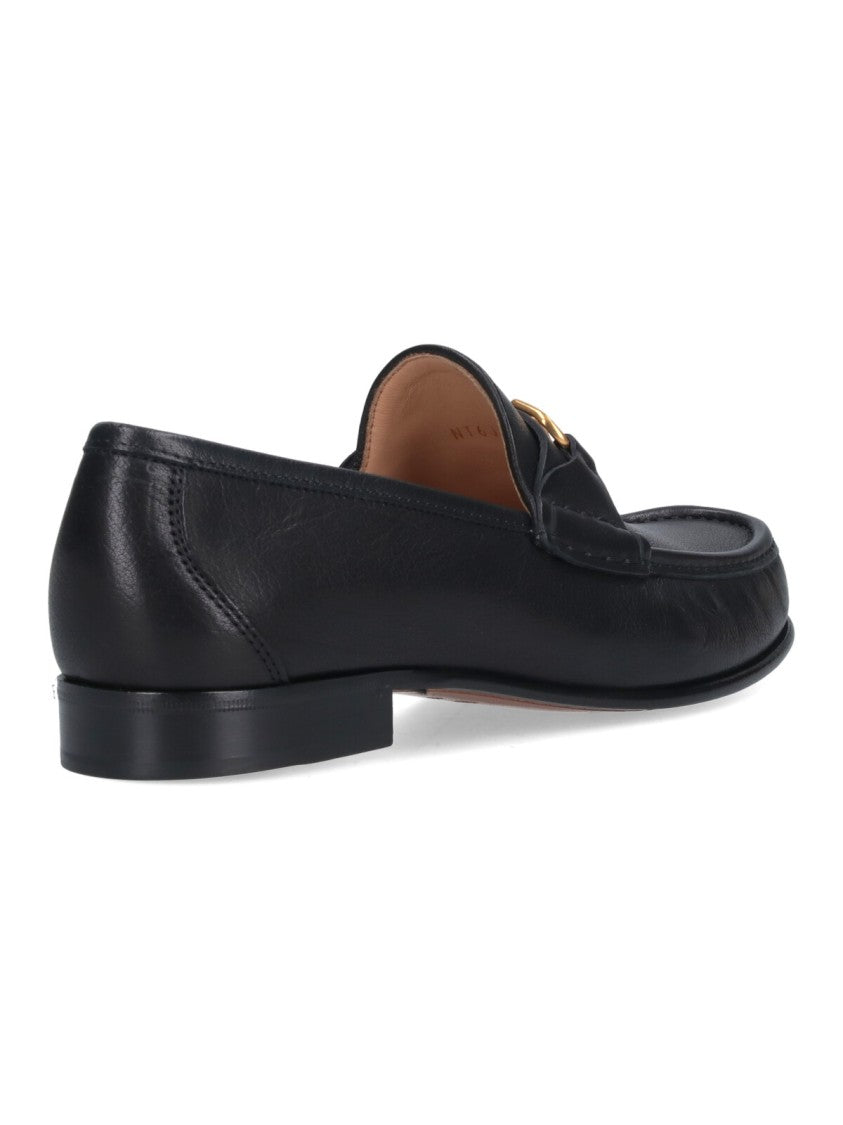 Valentino Garavani Vlogo Signature' Moccasins – Black