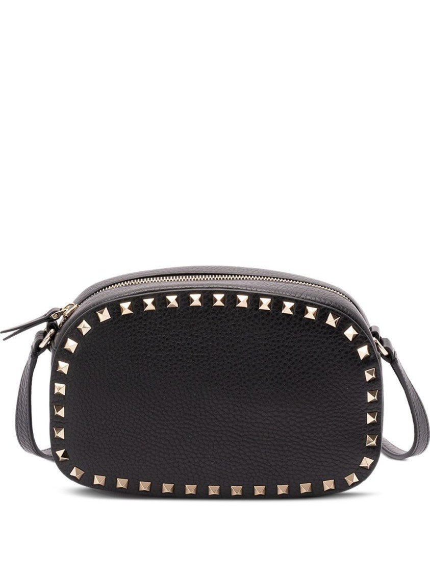Valentino Garavani Textured Oval Bag With Pyramid Studs