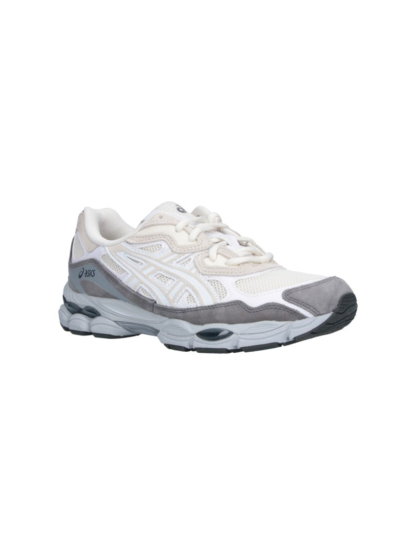Asics Cream Gel-Nyc Suede Accented Leather Sneakers
