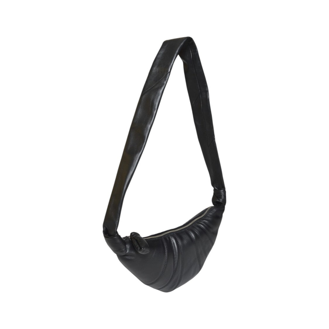 Lemaire Crescent-Shaped Leather Shoulder Bag With Padded Strap
