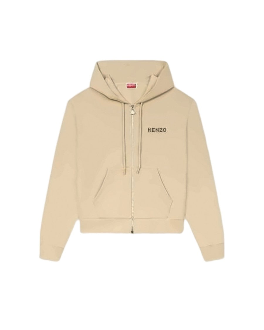 Kenzo Beige Graphic Print Kenzo Hoodie