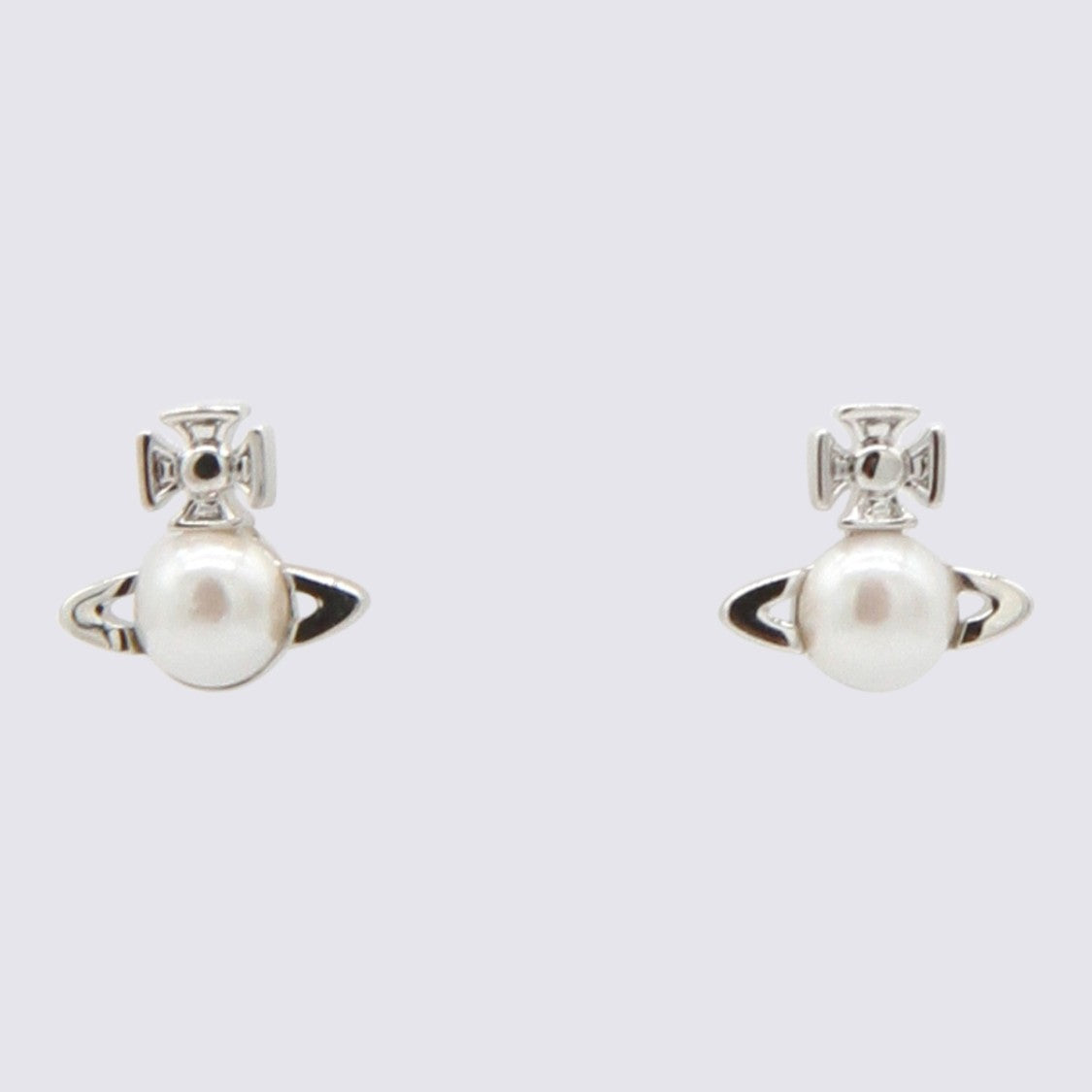 Vivienne Westwood Silver-Tone Orb Stud Earrings