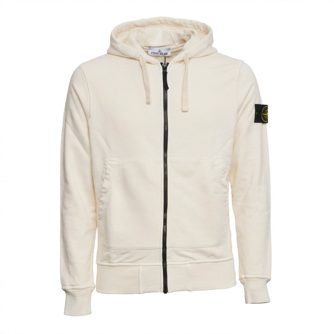 Stone Island Organic Cotton Fleece Zip Hoodie