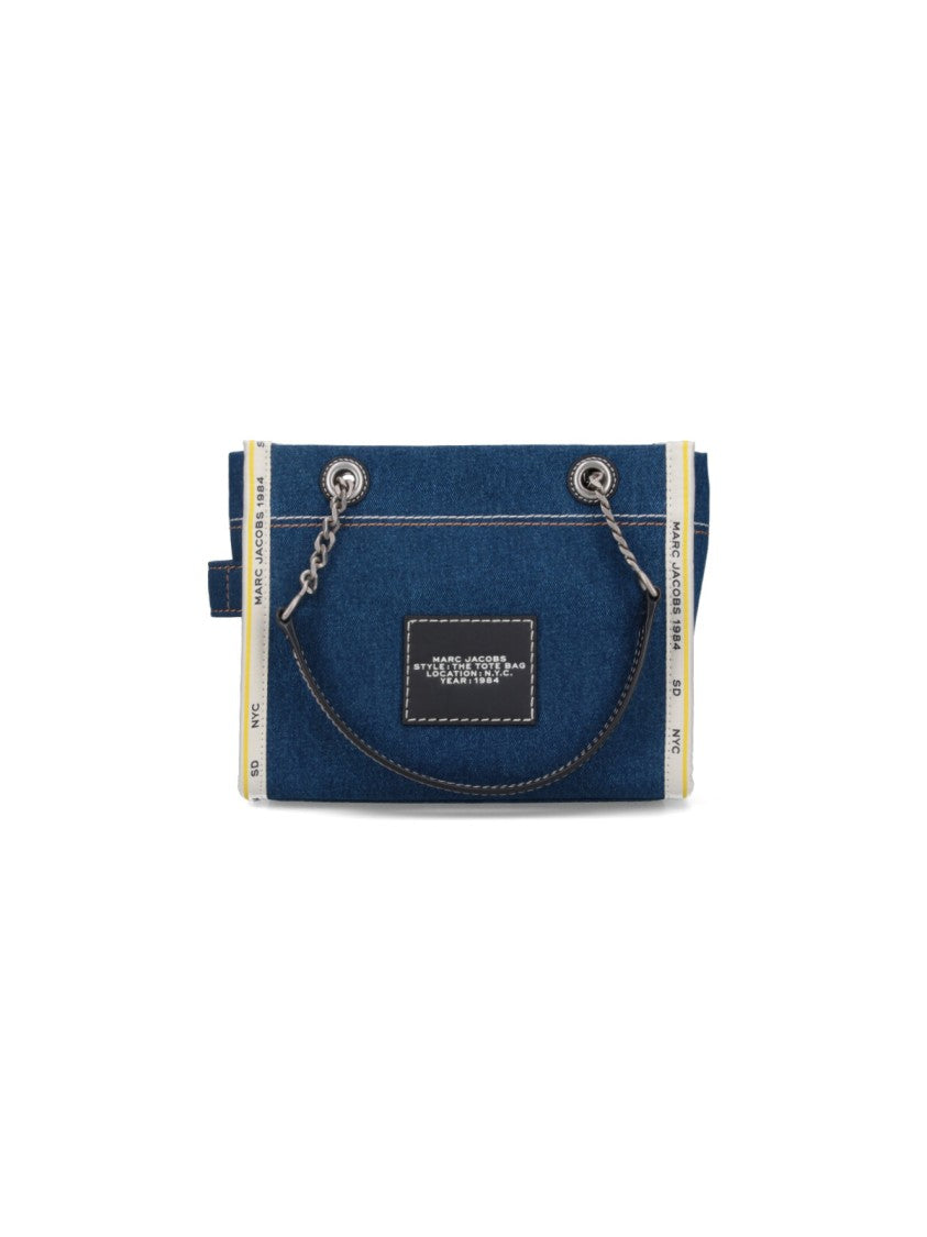 Marc Jacobs Small Tote Bag "The Denim Chain" – Blue