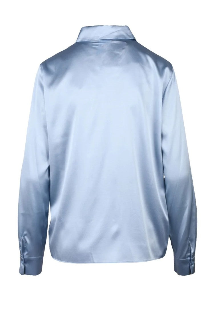 Pennyblack Light Blue Vittoria Silk Elastane Shirt