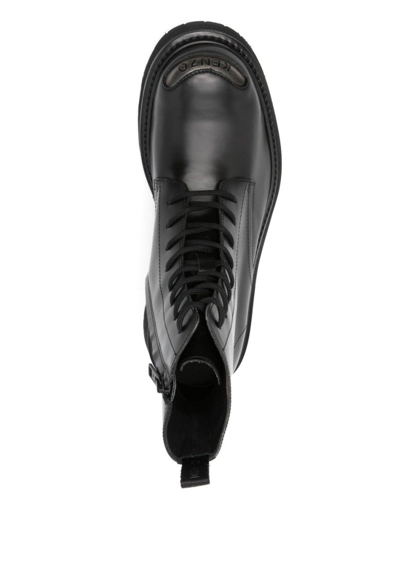 Kenzo Black Leather Boots