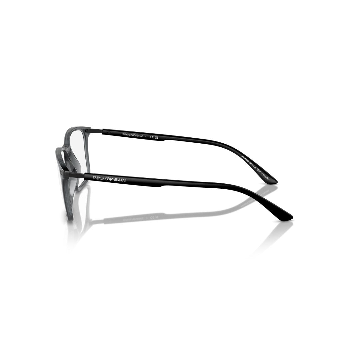 Emporio Armani 0Ea3237 Rectangular Frame Sunglasses With Matte Finish