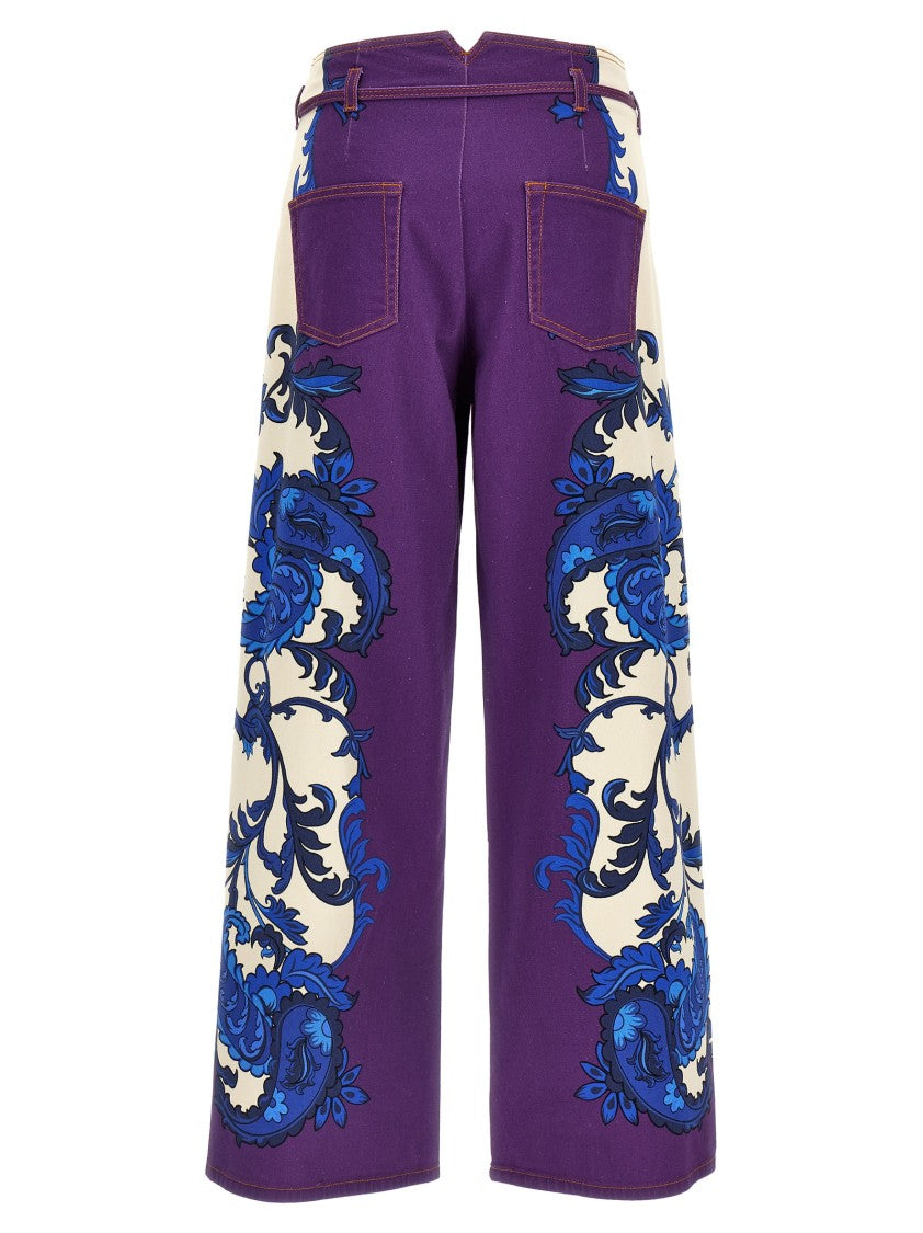 Etro Maxi Paisley Jeans