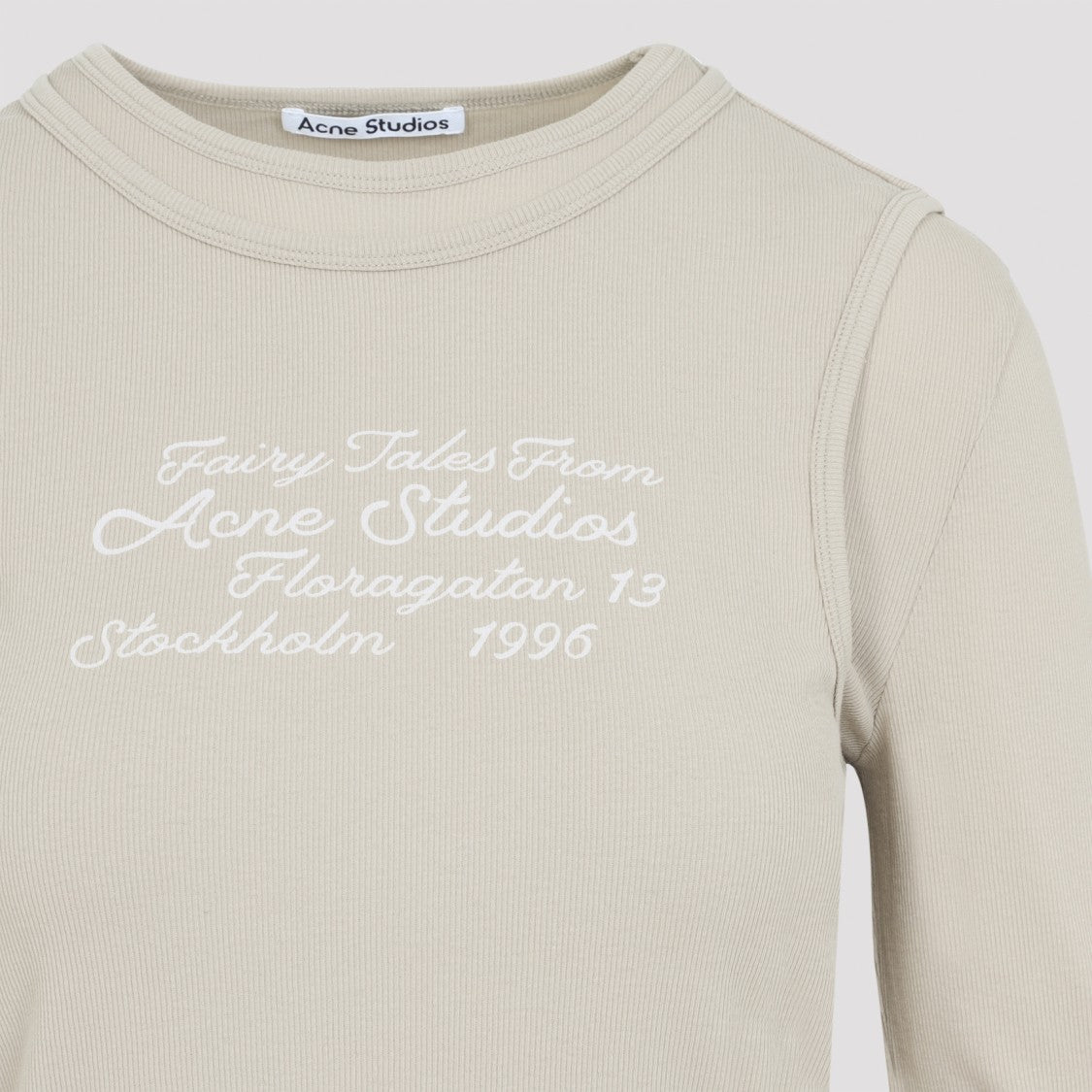 Acne Studios Beige Cotton T-Shirt