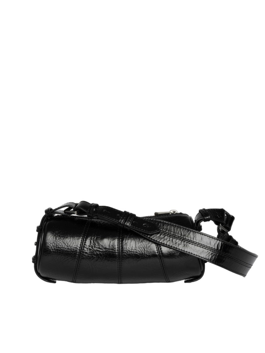 Zadig & Voltaire Cylindrical Patent Leather Shoulder Bag