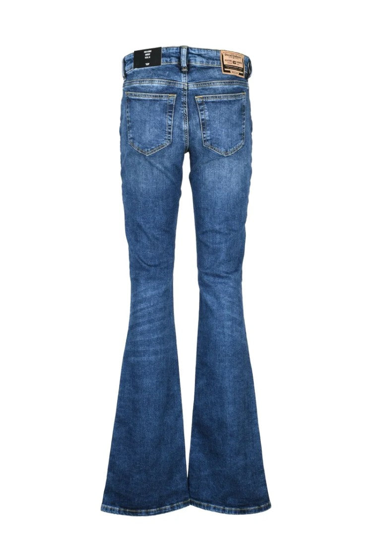 Diesel Blue Cotton Elastane Women's High Waist Jeans