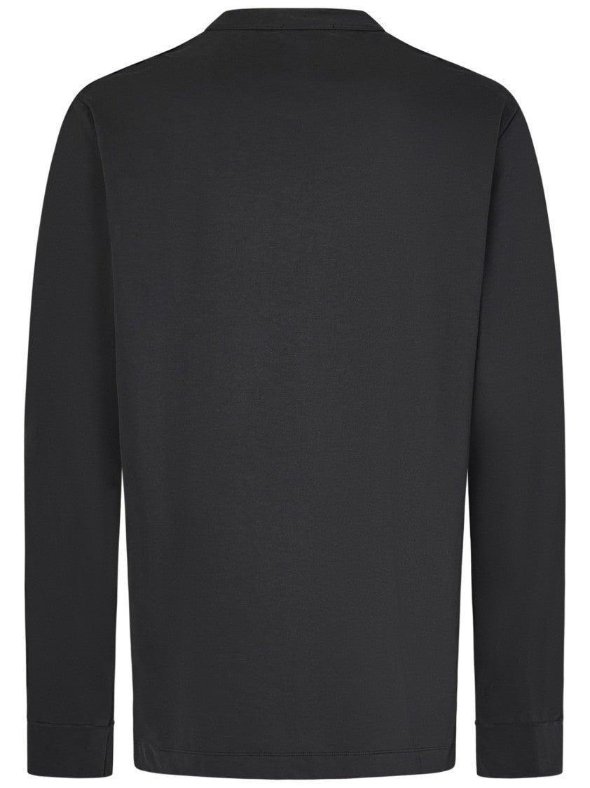 James Perse Long-Sleeved T-Shirt With Classic Crew Neckline