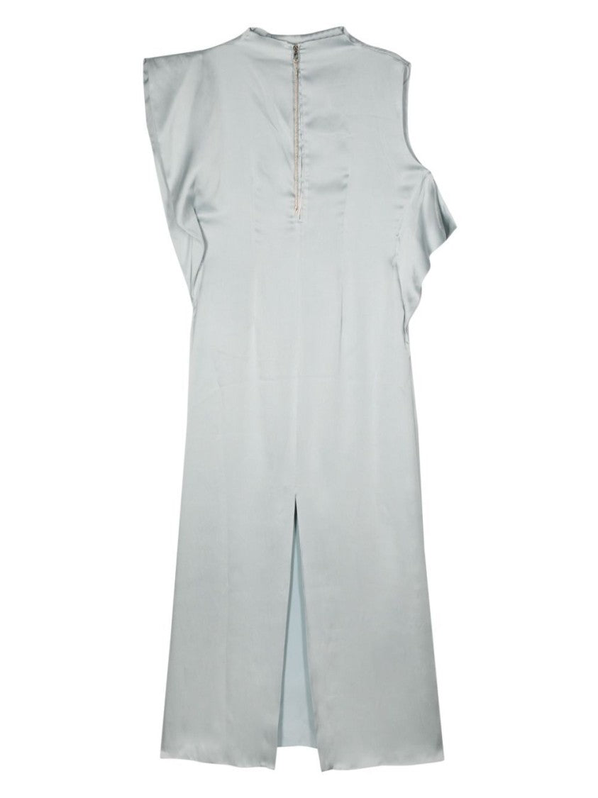 Fendi Asymmetrical Silk Maxi Dress