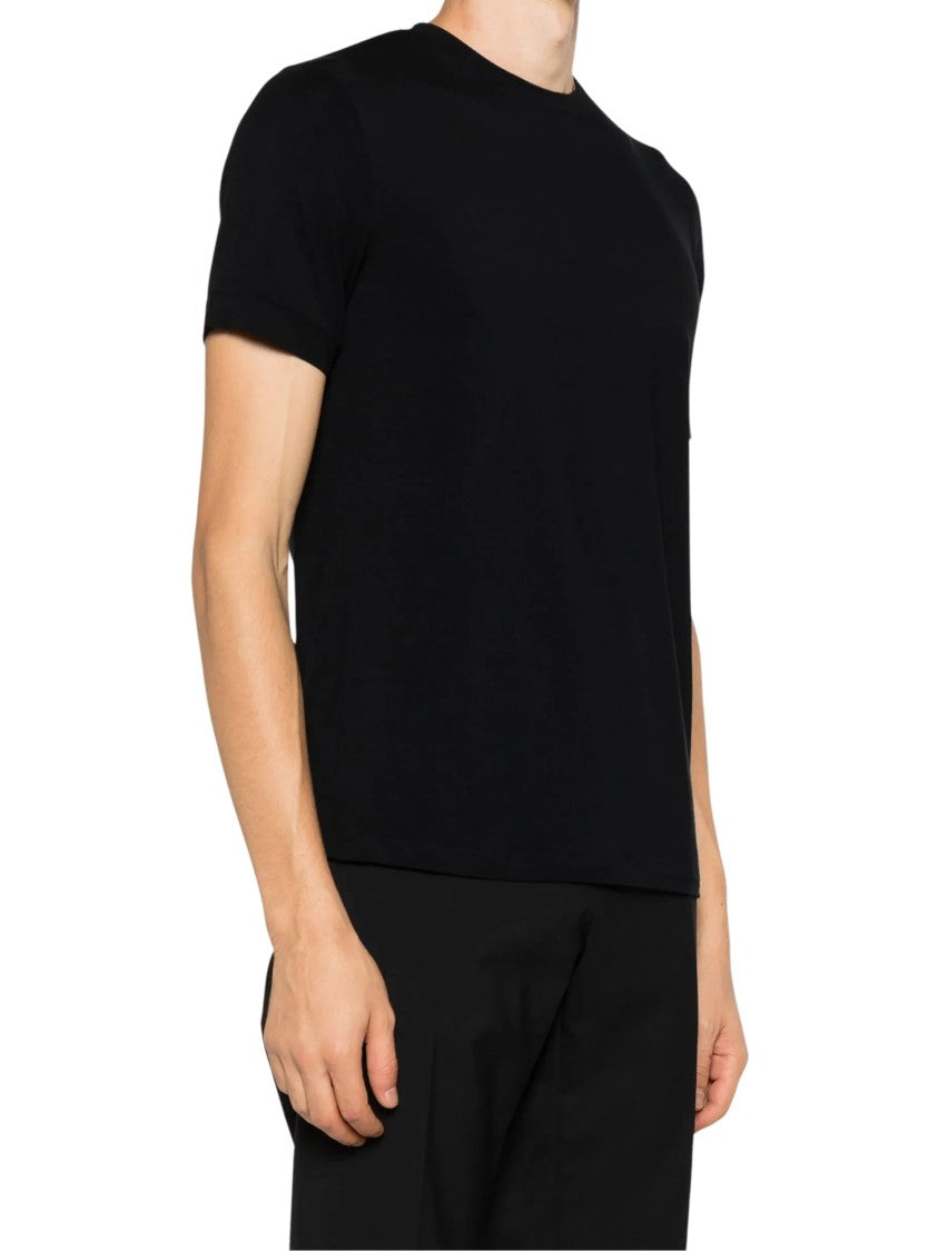 Giorgio Armani Smooth Crewneck Cotton T-Shirt