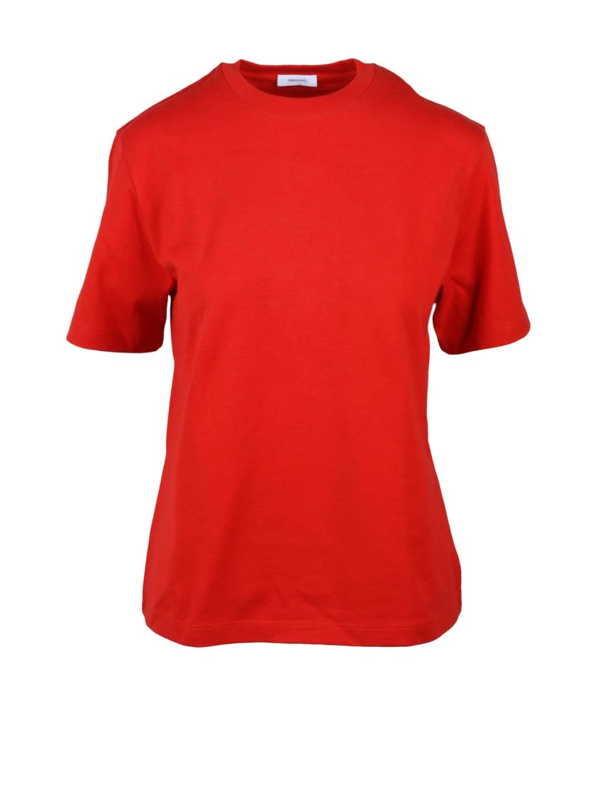 Ferragamo Red Cotton T-Shirt