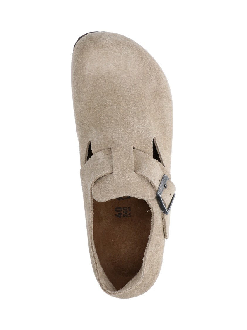 Birkenstock Minimalist Beige Flat Shoes With Comfortable Sole
