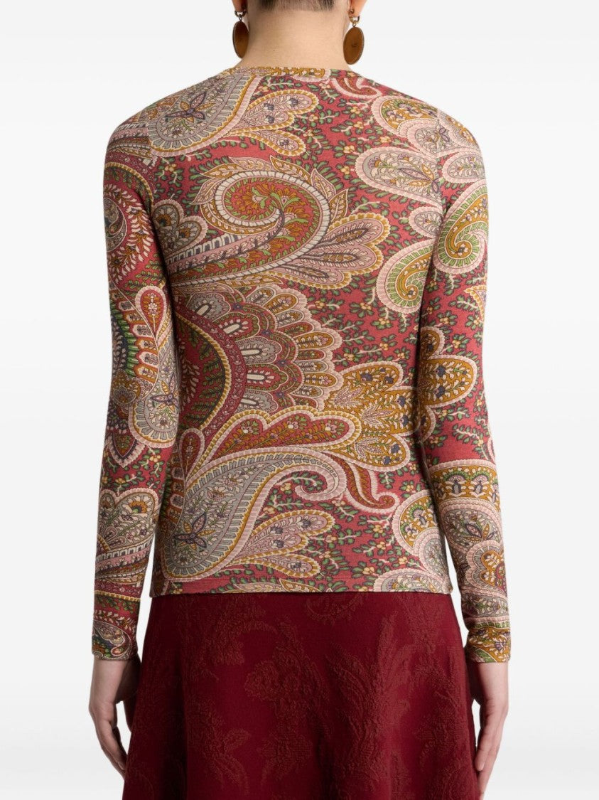 Etro Fitted Sweater With Paisley Design