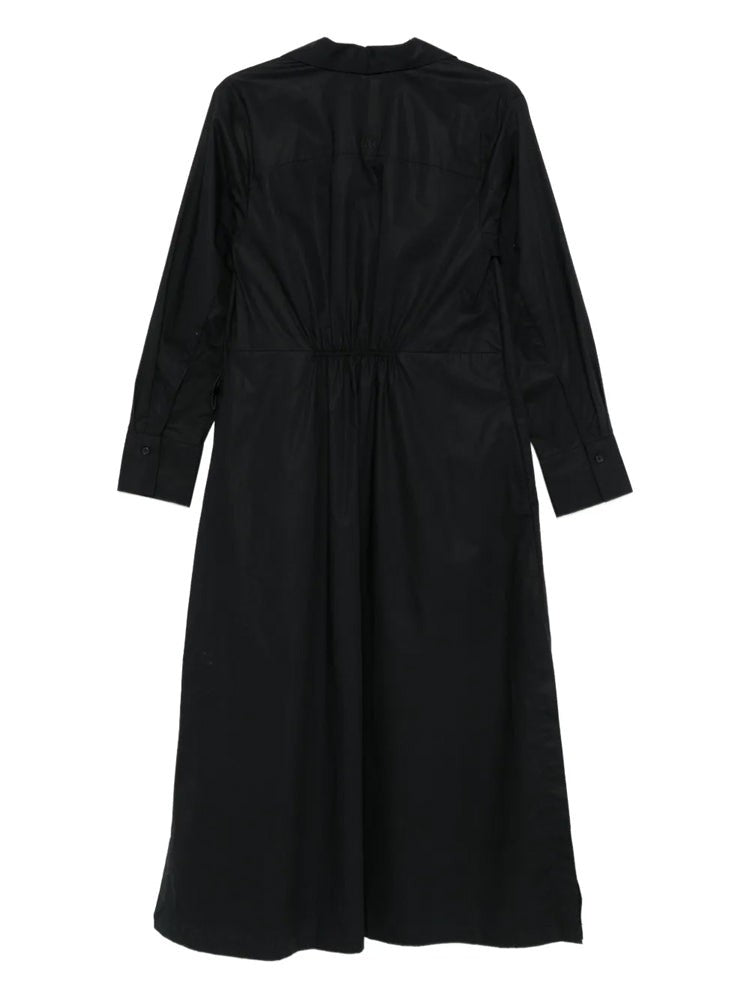 Dkny Button-Down Long Sleeve Maxi Dress With Classic Collar