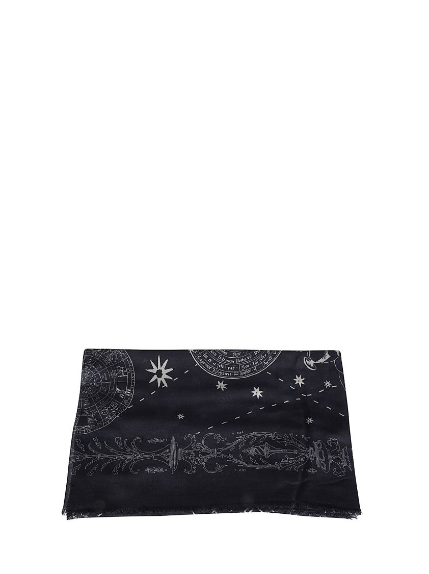 Faliero Sarti Astrology-Themed Modal And Cashmere Scarf